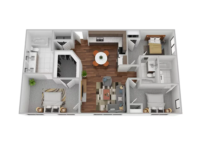 C2b- Shared Living 1107B floor plan